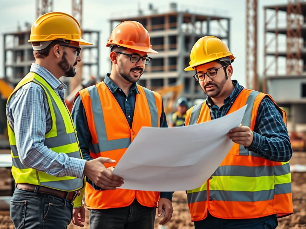 Imagem de engenheiro civil analisando projetos