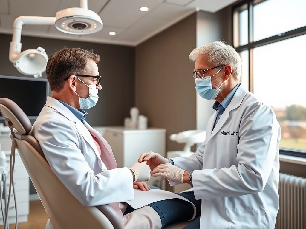 Imagem de dentista no consultório